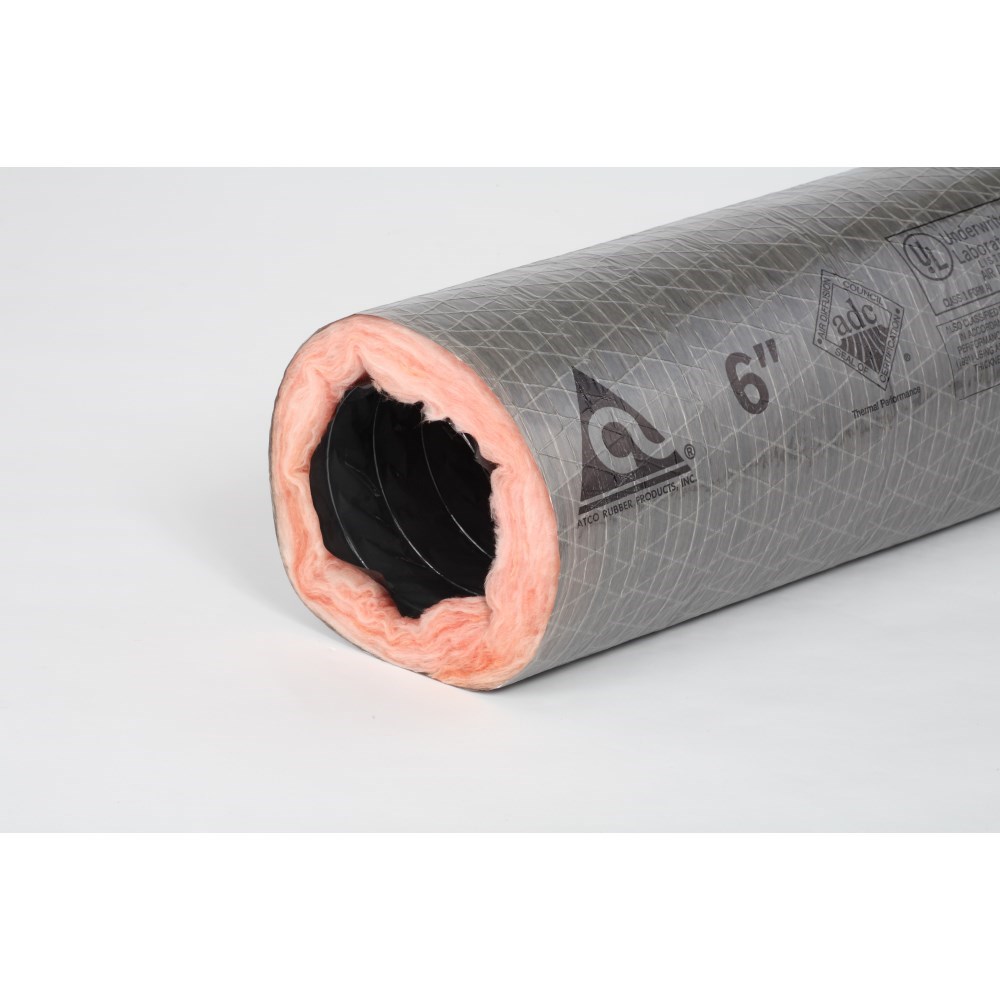DUCT FLEXIBLE INSULATED 4inx25ft R6 ATCO (50), item number: 76-4